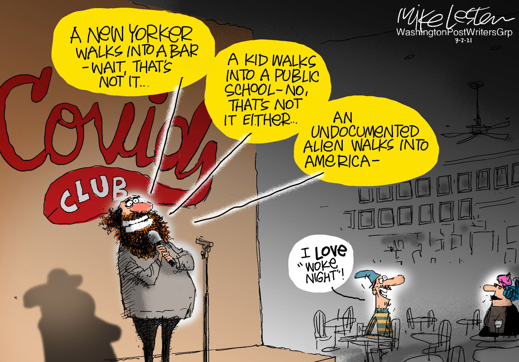 Mike Lester cartoon